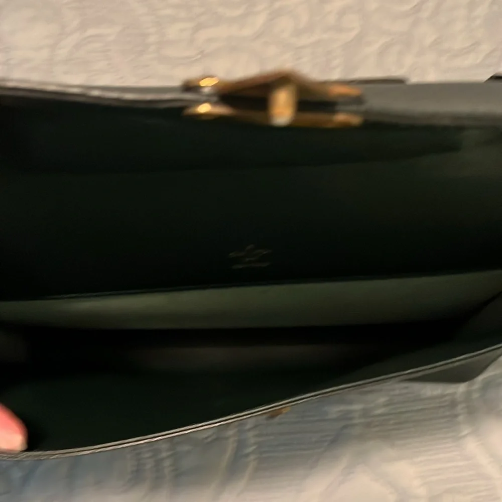 Louis Vuitton Large Black Taiga Leather Briefcase